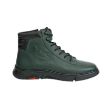 کفش مردانه بوت تمام چرم مدل S6 برند شمس Shams رنگ سبز