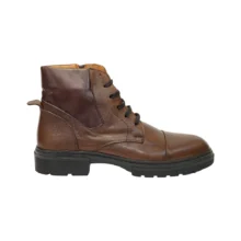 کفش مردانه بوت کژوال تمام چرم مدل کلمبوس Colombos برند گارنر Garner رنگ عسلی تيره دست رنگ