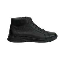 کفش مردانه بوت اسپرت تمام چرم مدل مارک Mark برند گارنر Garner رنگ مشکی