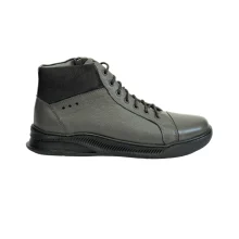 کفش مردانه بوت اسپرت تمام چرم مدل مارک Mark برند گارنر Garner رنگ طوسی