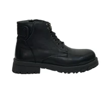 کفش مردانه بوت تيم برلند تمام چرم مدل دراگو Drago برند گارنر Garner رنگ مشکی