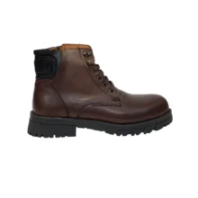 کفش مردانه بوت تيم برلند تمام چرم مدل دراگو Drago برند گارنر Garner رنگ عسلی تيره دست رنگ