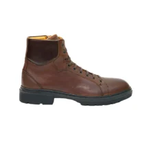 کفش مردانه بوت کژوال تمام چرم مدل شارون Sharon برند گارنر Garner رنگ عسلی تيره