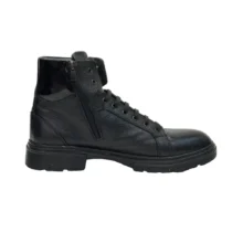 کفش مردانه بوت کژوال تمام چرم مدل شارون Sharon برند گارنر Garner رنگ مشکی