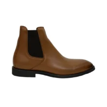 کفش مردانه بوت چلسی پلاس کژوال تمام چرم مدل پولو polo برند جی سی JC رنگ عسلی