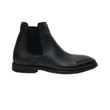 کفش مردانه بوت چلسی کژوال تمام چرم مدل پولو polo پلاس برند جی سی Jc رنگ مشکی