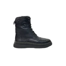 کفش مردانه بوت اسپرت تمام چرم مدل سوبارو3 Subaro3 برند شمس Shams رنگ مشکی