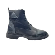 کفش مردانه بوت کژوال تمام چرم مدل پلانت Planet برند آلتين Altin رنگ مشکی