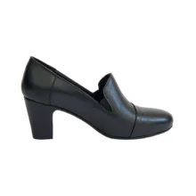 کفش زنانه بوت اداری مجلسی تمام چرم مدل 8350 پاشنه دار 287 برند دريچی Derici رنگ مشکی