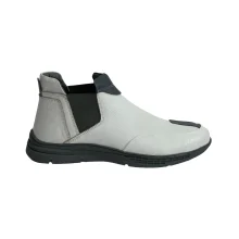 کفش زنانه نيم بوت اسپرت تمام چرم مدل گاردا Garda برند تيماج Timaj رنگ سفيد