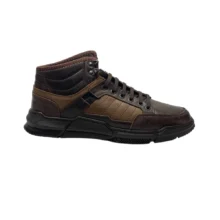 کفش مردانه نيم بوت اسپرت تمام چرم مدل استيون Steven برند گارنر Garner رنگ قهوه ای