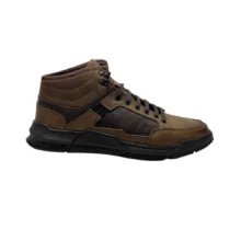 کفش مردانه نيم بوت اسپرت تمام چرم مدل استيون Steven برند گارنر Garner رنگ قهوه ای