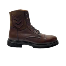 کفش مردانه بوت اسپرت تمام چرم مدل تولوز Toloz برند گارنر Garner رنگ عسلی