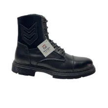 کفش مردانه بوت تمام چرم مدل تولوز Toloz برند گارنر Garner رنگ مشکی