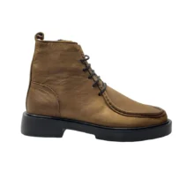 کفش مردانه بوت تمام چرم مدل توماک Tomak برند گارنر Garner رنگ دارچينی