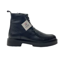 کفش مردانه بوت تمام چرم مدل توماک Tomak برند گارنر Garner رنگ مشکی ناپا