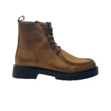 کفش مردانه بوت تمام چرم مدل توماک Tomak برند مارس Mars رنگ عسلی