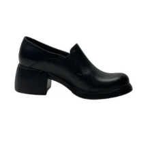 کفش زنانه بوت اداری مجلسی پاشنه دار تمام چرم مدل 8619 برند مارس Mars رنگ مشکی