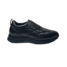 کفش زنانه اسپرت تمام چرم مدل ابريشم Abrisham برند ايران طب Iranteb رنگ مشکی