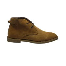 کفش مردانه بوت تمام چرم مدل 2592 برند مارس Mars رنگ شتری